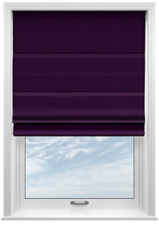 Faux Suede, Purple - Roman Blind